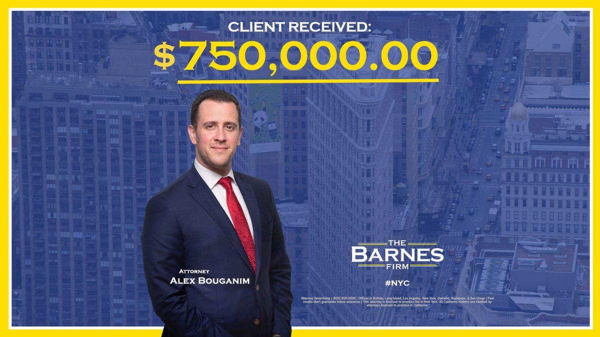 NYC Attorney Alex Bouganim secures $750K in settlement for accident case! 💰🏙️ Trust our experienced team for your legal needs. #SettlementSuccess