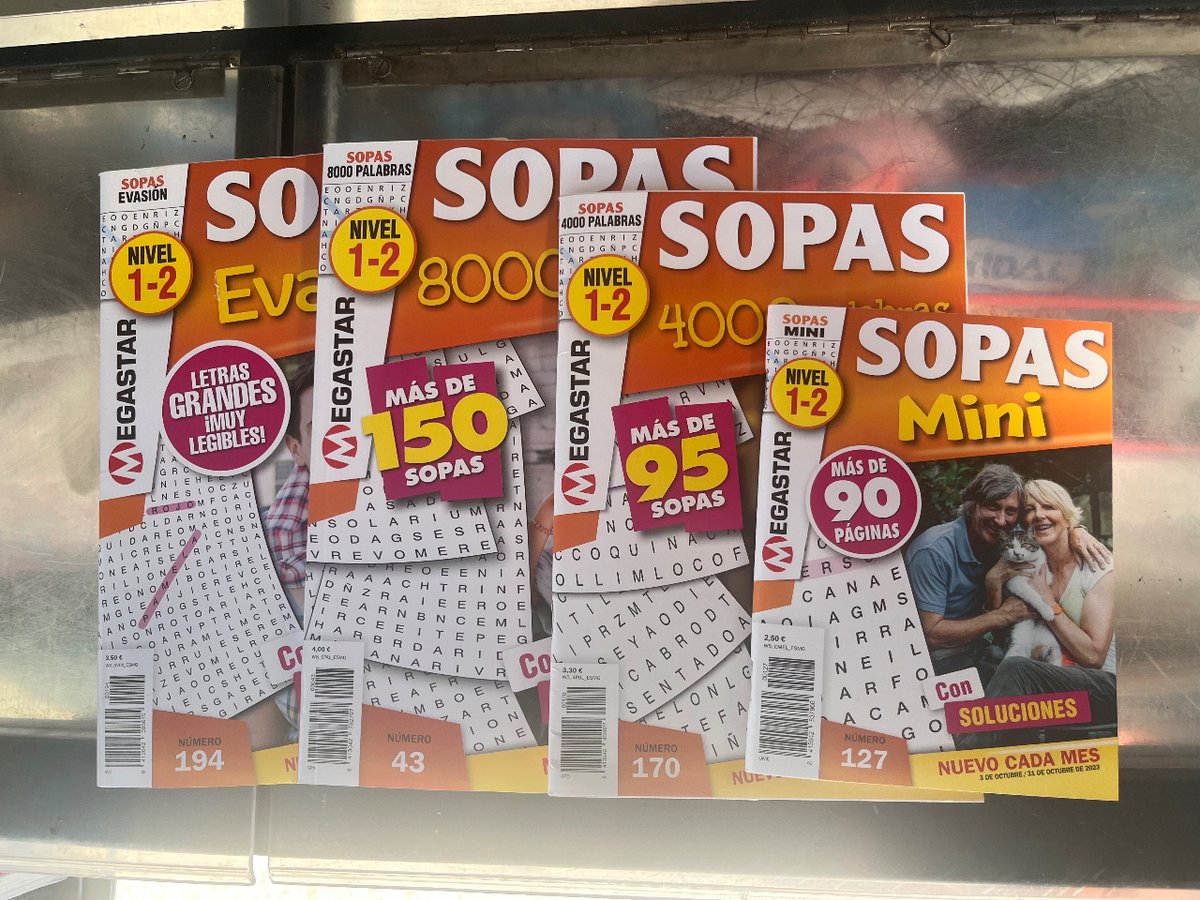 kioscocalderon's tweet photo. El entretenimiento a través de los #pasatiempos #sudokus y #autodefinidos siempre es esencial.
#kiosko #valladolid https://t.co/JsJASsiW80