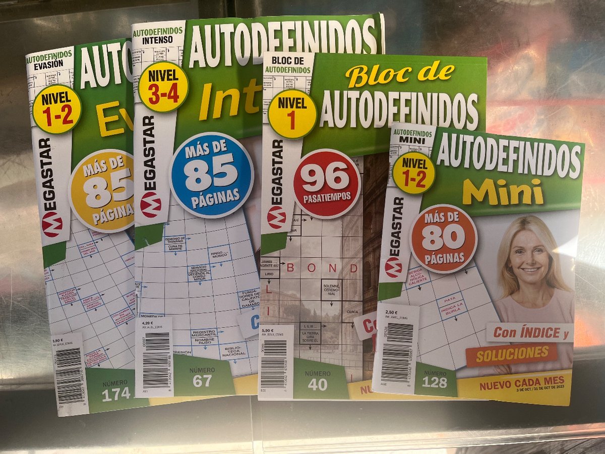 kioscocalderon's tweet photo. El entretenimiento a través de los #pasatiempos #sudokus y #autodefinidos siempre es esencial.
#kiosko #valladolid https://t.co/JsJASsiW80