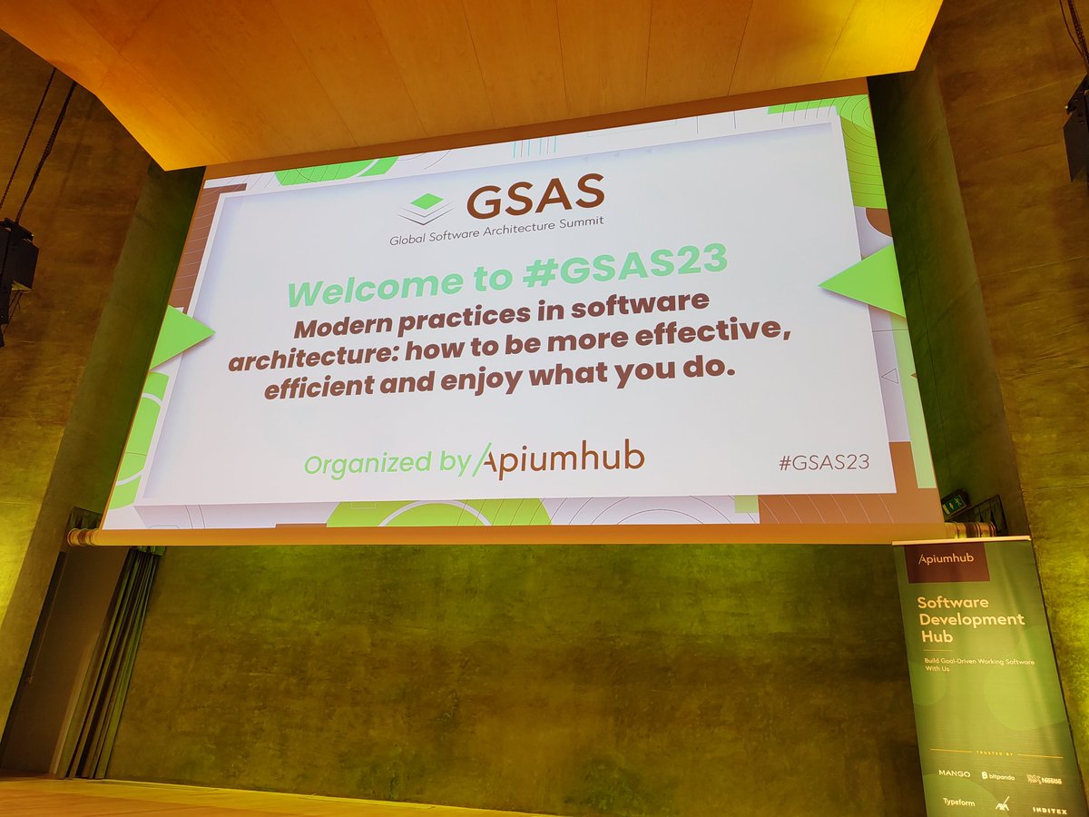 tekiegirl's tweet image. #GSAS 2023 is starting in beautiful #Barcelona! Looking forward to insightful talks on #softwareArchitecture and #softwareDesign
gsas.io #gsas23