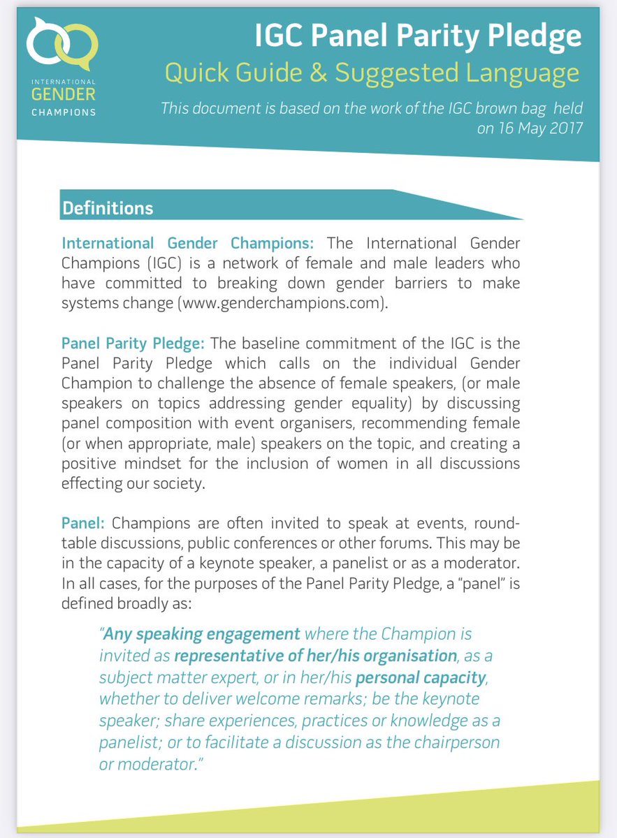 Scrolling social media this a.m I saw 3 ‘manels’ including w representatives of IOs. Recommit to panel parity pledge! We lose the richness of the discussion when we have no women, developing country representatives or other diverse voices on panels s3.eu-west-2.amazonaws.com/igc-production…