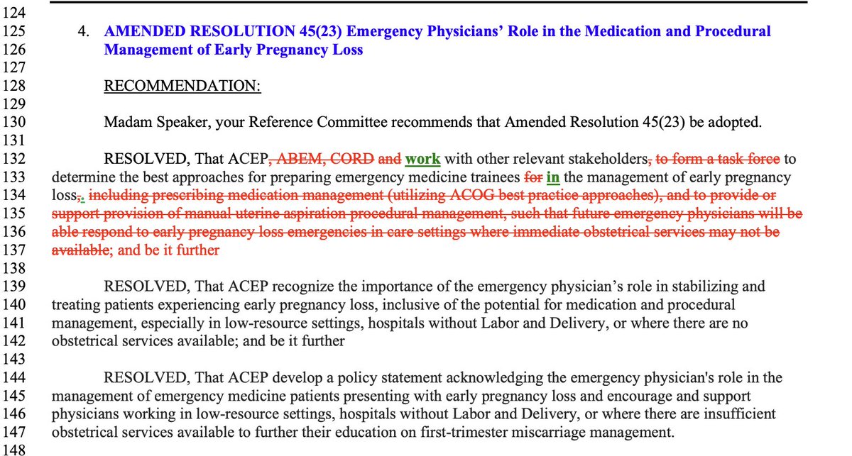 @_kwegman @KimiChernoby @AAWEPSection Heartened that @EmergencyDocs at #ACEP23 Council voted in support of evolving to meet the emergent needs of pregnant individuals across the US at a time of increasing maternity care deserts and reduced access #earlypregnancyloss #reproductivehealth #miscarriage