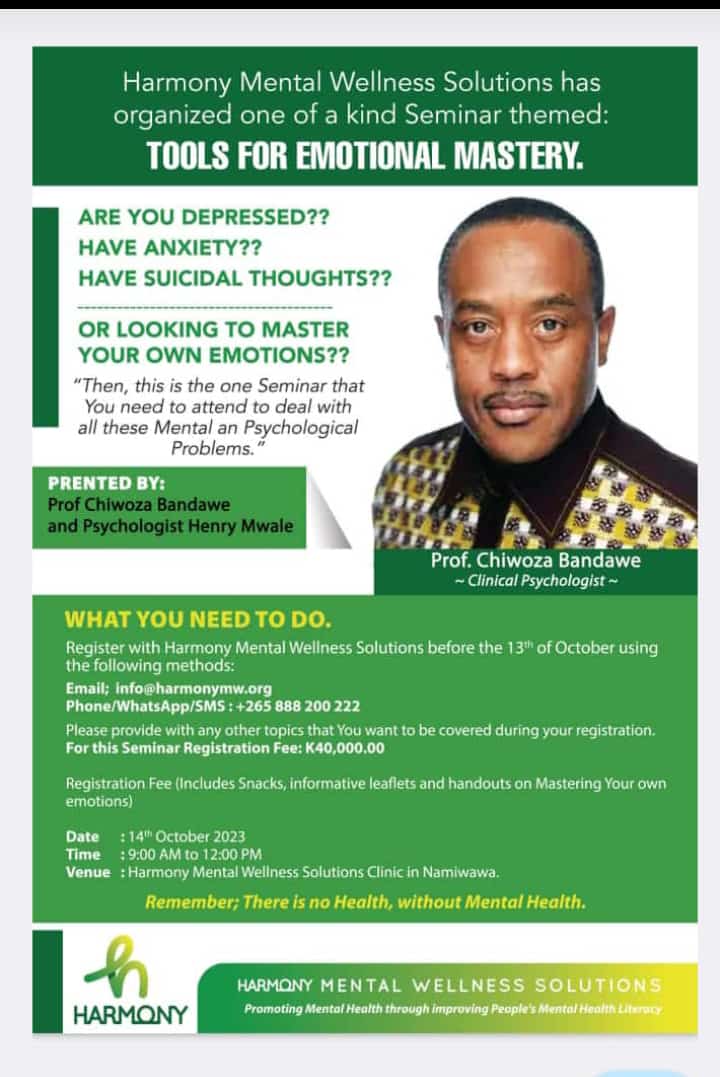 We are starting a series of seminars this coming Saturday 14th October 2023