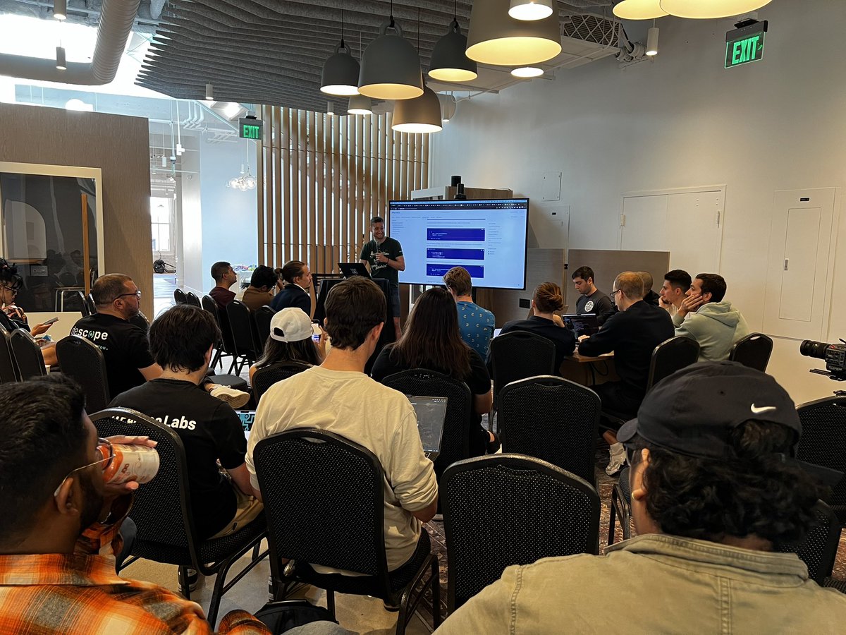 AlexReibman's tweet photo. This weekend, AI engineers from around the world flew to SF to beat, build, and break state of the art AI agents

Powered by AutoGPT, these hackers spent 24 hours testing the limits of what’s possible

Tweeting the finalists from the @Auto_GPT hackathon (🧵): https://t.co/n9DY0IROcC