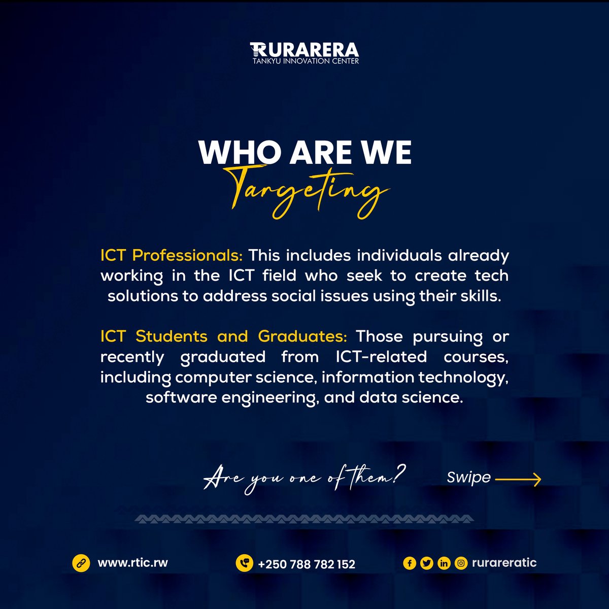 RurareraTIC's tweet photo. We invite you to stay tuned, for the #ICTHRD Program is set to unlock a world of possibilities where #technology meets #Innovation and where the future is shaped by those who dare to dream and do. Get ready to be a part of this exciting adventure.
#tankyupractice #rurareratic https://t.co/fNyEmbhD1t