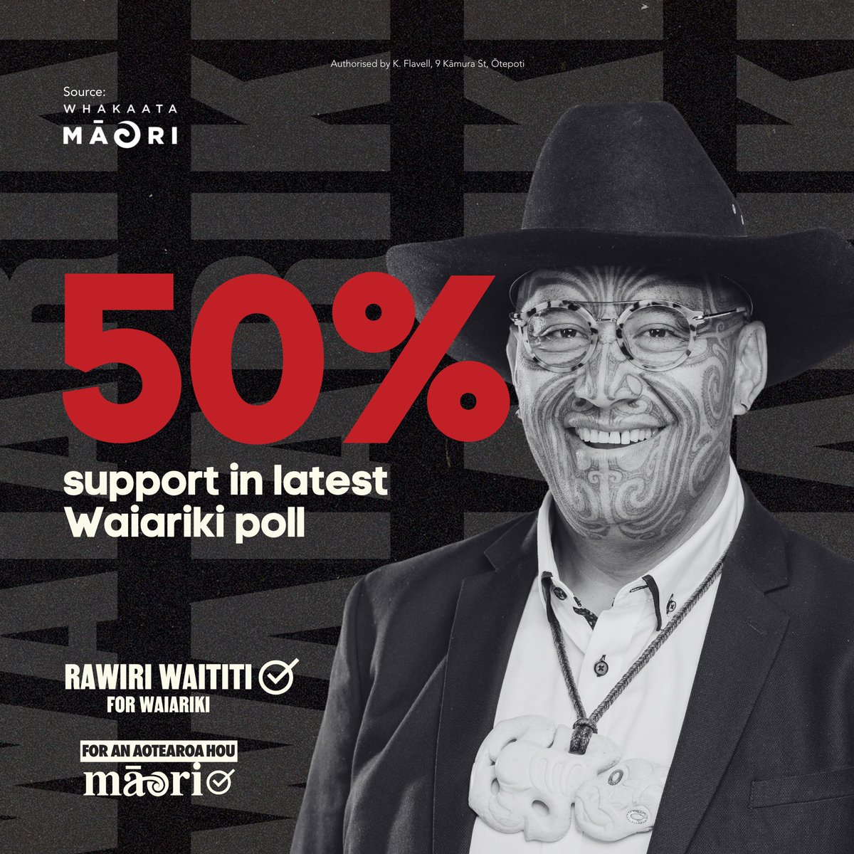 To represent our beautiful rohe as their MP will be an absolute privilege . It is an honour to see our rohe get on board their movement 🖤