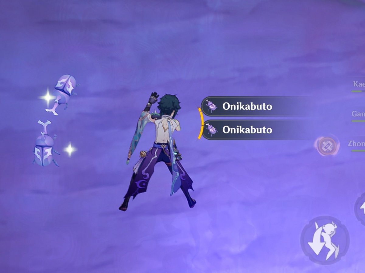 SprilxMcfluffen's tweet photo. Just reminding people that xiao is about 2 onikabuto tall https://t.co/INbe3tqZn2