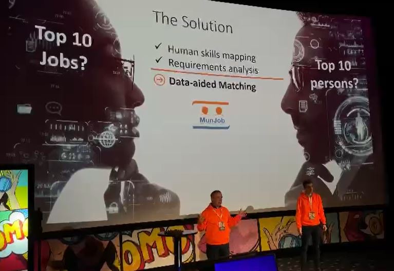 MunJob_fi's tweet photo. We did pitching in Dream 2023 event in Lahti, Finland🌟 

🏆 We just rocked the stage at the Dream event's pitching competition! 🎉✨ Our team showcased our groundbreaking solution to the matching problem.

#DreamEvent #Startup #StartHubLahti https://t.co/XMWL0Zb80R