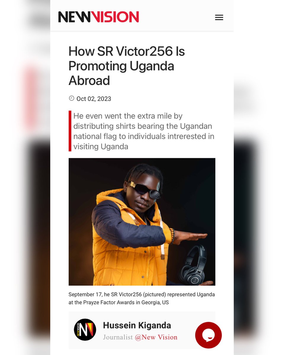 Each time I keep chasing peace of mind, more joy comes seeing my dreams being noticed

Gratitude <a href="/newvisionwire/">The New Vision</a> <a href="/KigandaHussein/">Kiganda Hussein</a> for this blessing🙏🏾

newvision.co.ug/category/enter…

#SRVictor256 #UgandaAt61 #CyaanDone