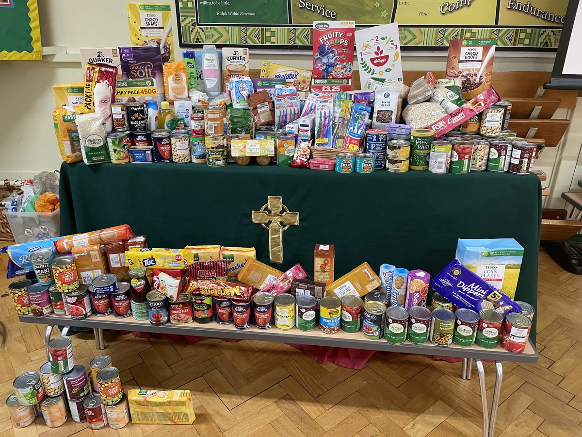 Thank to our community for all your harvest donations for our food bank. ⁦<a href="/JohnKebleBrent/">John Keble C of E School</a>⁩ ⁦<a href="/LDBSSchools/">London Diocesan Board for Schools</a>⁩