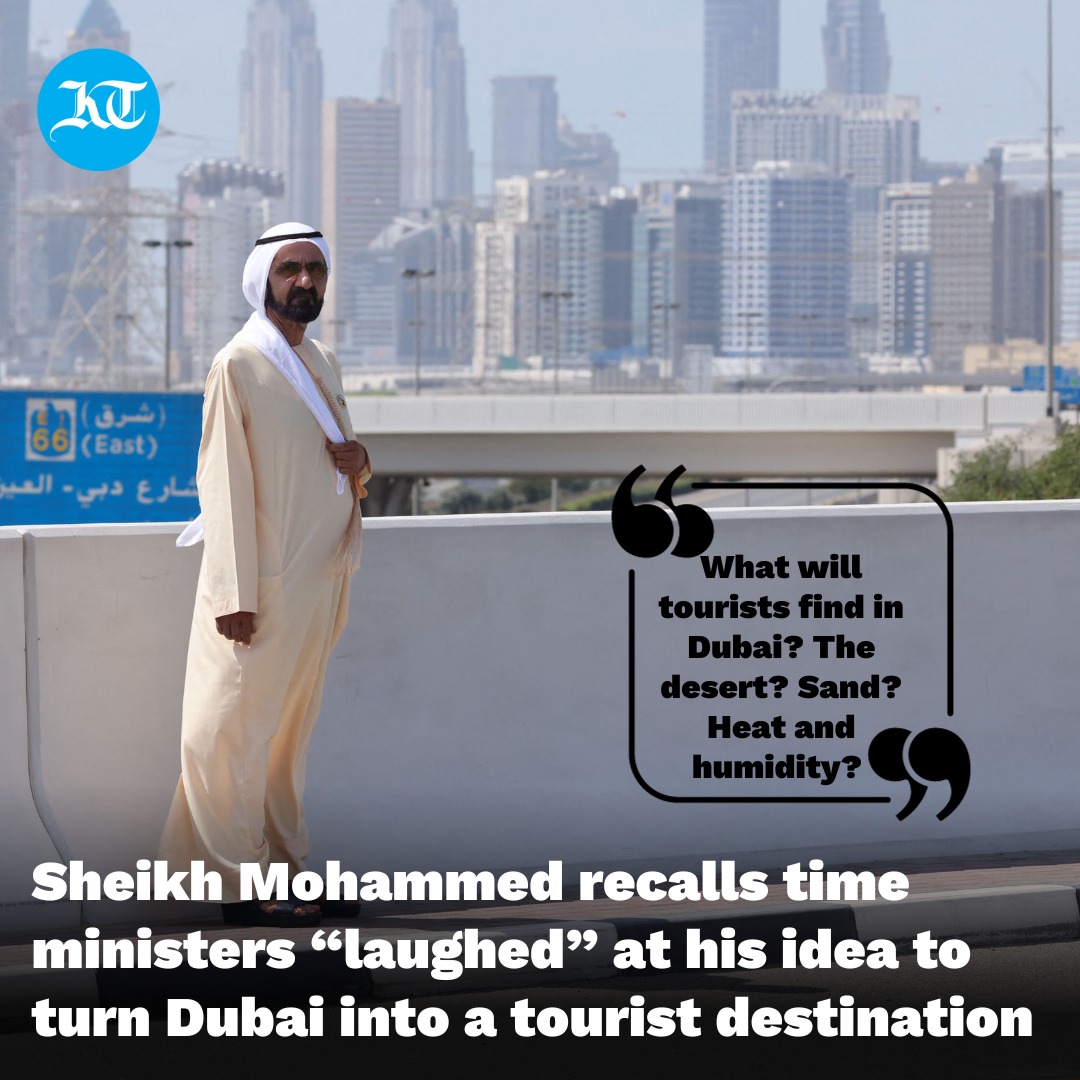 khaleejtimes's tweet image. #UAE: His Highness Sheikh Mohammed bin Rashid Al Maktoum shared a moving anecdote on how he got the stares when he opened the topic of developing the emirate and the Gulf as a tourism destination. @HHShkMohd 

#sheikhmohammed #dubai #tourism

Read more: khaleejtimes.com/uae/sheikh-moh…