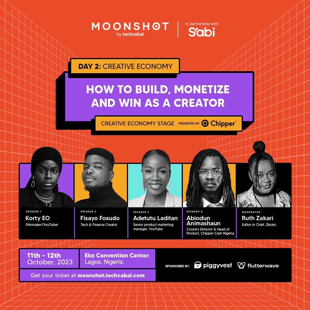 chippercashapp's tweet photo. At this week's Moonshot by @techcabal we’re excited to unveil a new product which promises to further unlock global opportunities for people living  in Africa.

Introducing the new product will be Abiodun, Country Director for Chipper Cash in Nigeria. Abi will also join a panel discussion exploring the future of the creative economy and the pivotal role that Chipper is playing to shape and support it. 

Stay tuned for more updates as we reveal the details of our latest offering! #chippercash ⚡️🎉