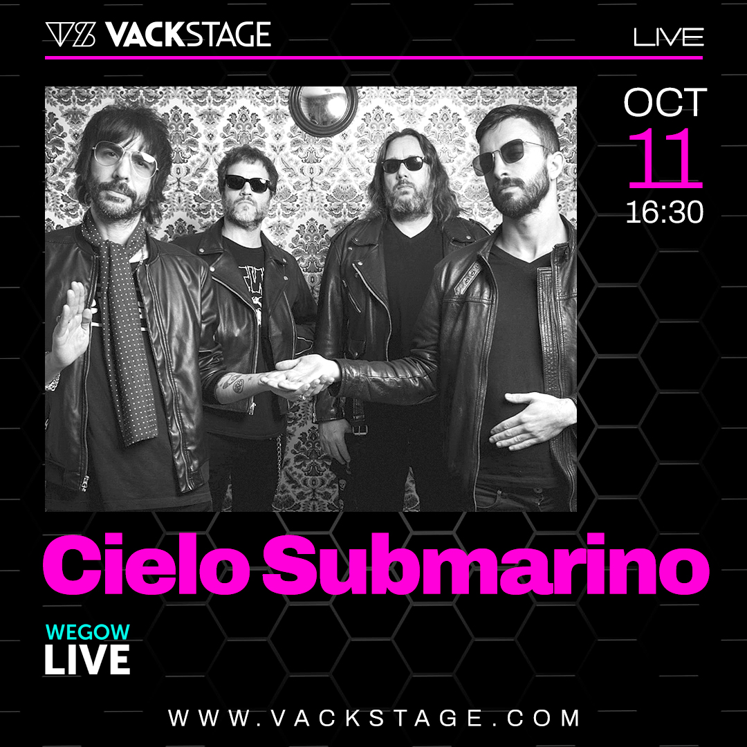 Vackstage (@vackstagemusic) on Twitter photo <a href="/ValienteCobard/">Valiente Cobarde</a> 🗓️11/10 #WegowLive con <a href="/CieloSubmarino/">Cielo Submarino</a> a las 16:30h. Te engancharás desde el primer minuto a su rock con potentes riffs. 🤘🏻
<a href="/wegowES/">wegowes</a> <a href="/ValienteCobard/">Valiente Cobarde</a> 🗓️11/10 #WegowLive con <a href="/CieloSubmarino/">Cielo Submarino</a> a las 16:30h. Te engancharás desde el primer minuto a su rock con potentes riffs. 🤘🏻
<a href="/wegowES/">wegowes</a>
