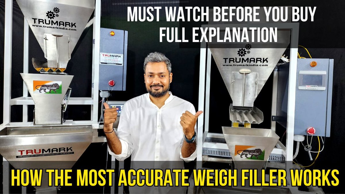 ALL ABOUT LINEAR VIBRATORY WEIGH FILLER | SCALE FILLER youtu.be/58-p-Jzbgn0?si… via @YouTube 
#scalefillingmachine #linearweighfiller #particlefillingmachine #granulefiller  #weightandpack #trumarkindia #scalefillerinUSA #weighfillerINUSA #comparisionvideo #howtopack