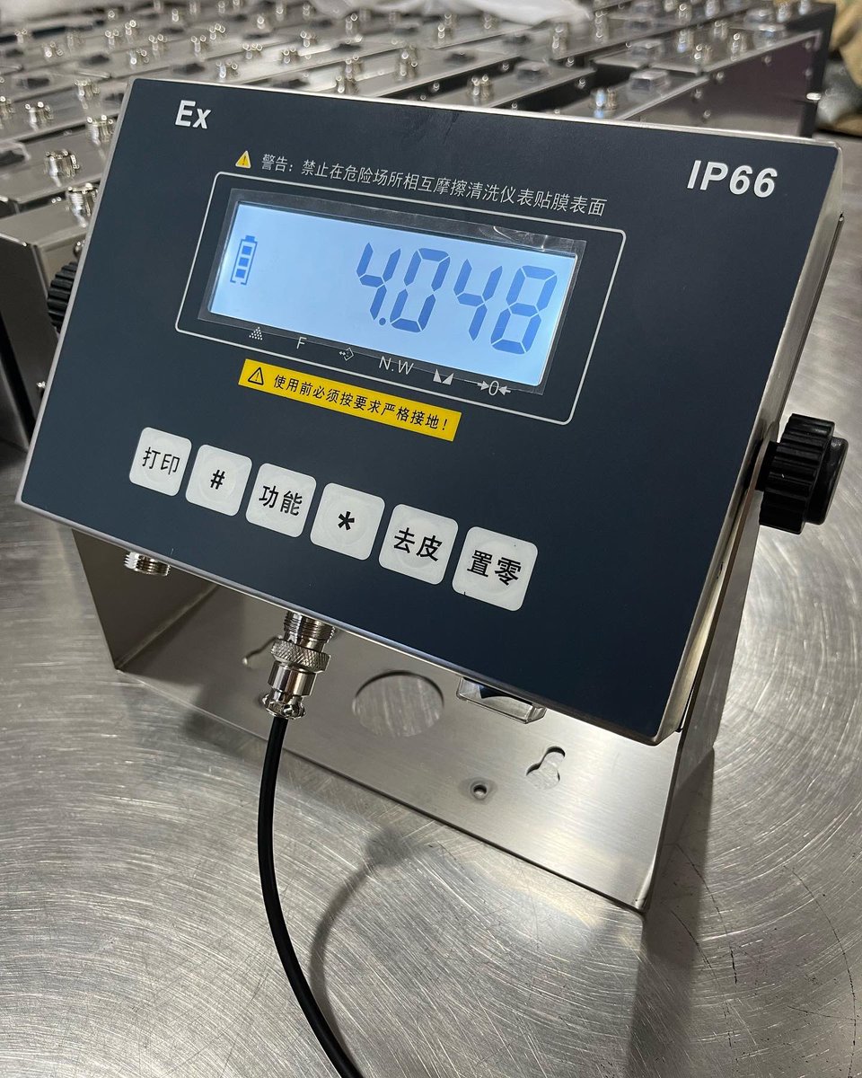 Explosion proof weighing indicator