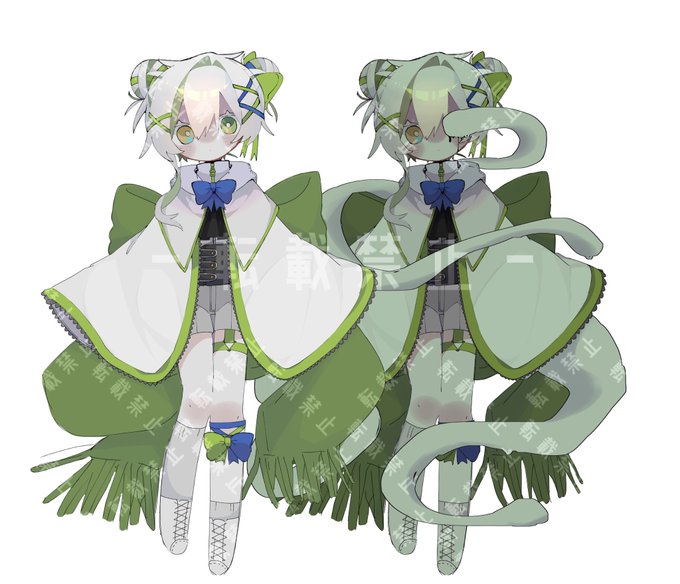 「green hair snake」 illustration images(Latest)｜2pages