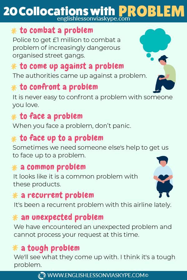 englishvskype's tweet image. VOCABULARY: Learn 20 English collocations with &quot;problem.&quot; Click the link to learn more ➡️ bit.ly/3N22edR 

#LearnEnglish #ingles #inglesonline #IELTS #vocabulary @englishvskype