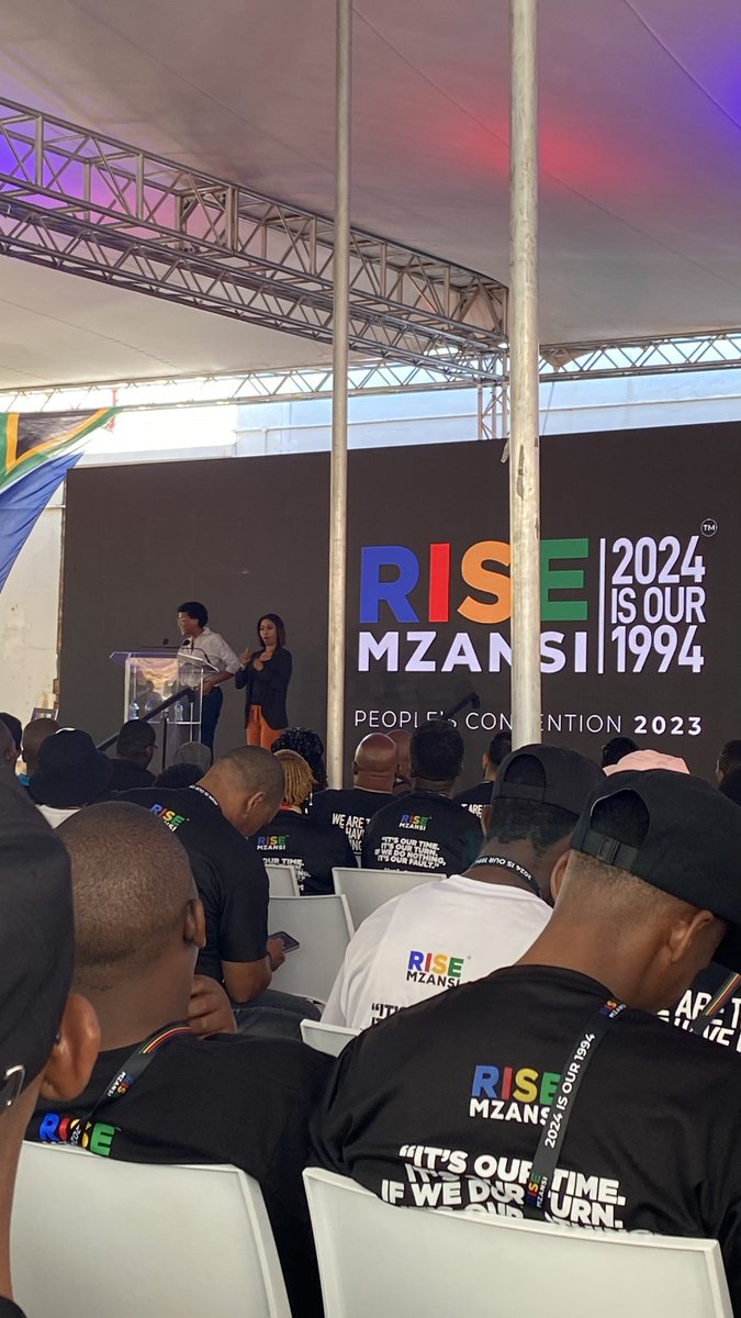 One of the sharpest minds of our generation, Dr. Sthembile Mbethe. Talking about centering our values as a starting point for the society we envision for ourselves. #2024IsOur1994 #RISEPeoplesConvention
