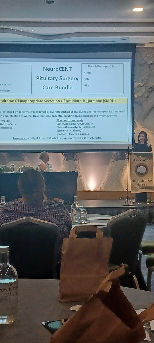 dnahcram's tweet photo. Sarah O'Brien King presenting the new Beaumont Pituitary care bundle as developed by the Neuro benchmarking group. Great resource for Nursing and NCHDs. #bann2023 @CamSalcedo2 @Beaumont_Dublin https://t.co/32hOtg95nF