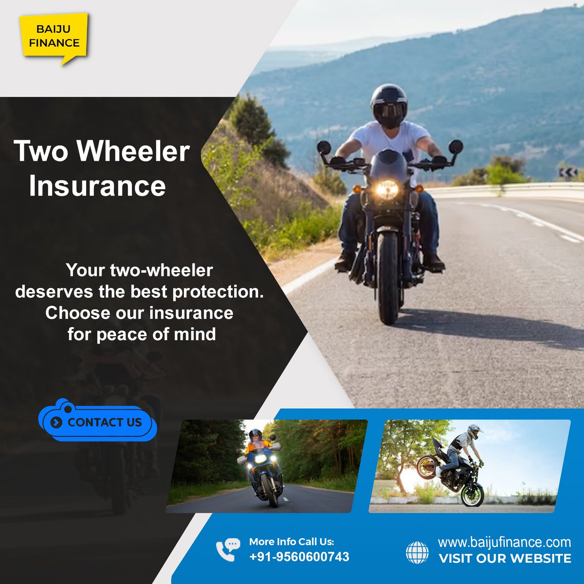 Life's a journey, and make sure you are insured for the ride!

baijufinance.com

#baijufinance #twowheelerinsurance #insurance #healthinsurance #propertyinsurance #carinsurance #fourwheelerinsurance #offer #vehicleinsurance #insuranceagent #medicalinsurance