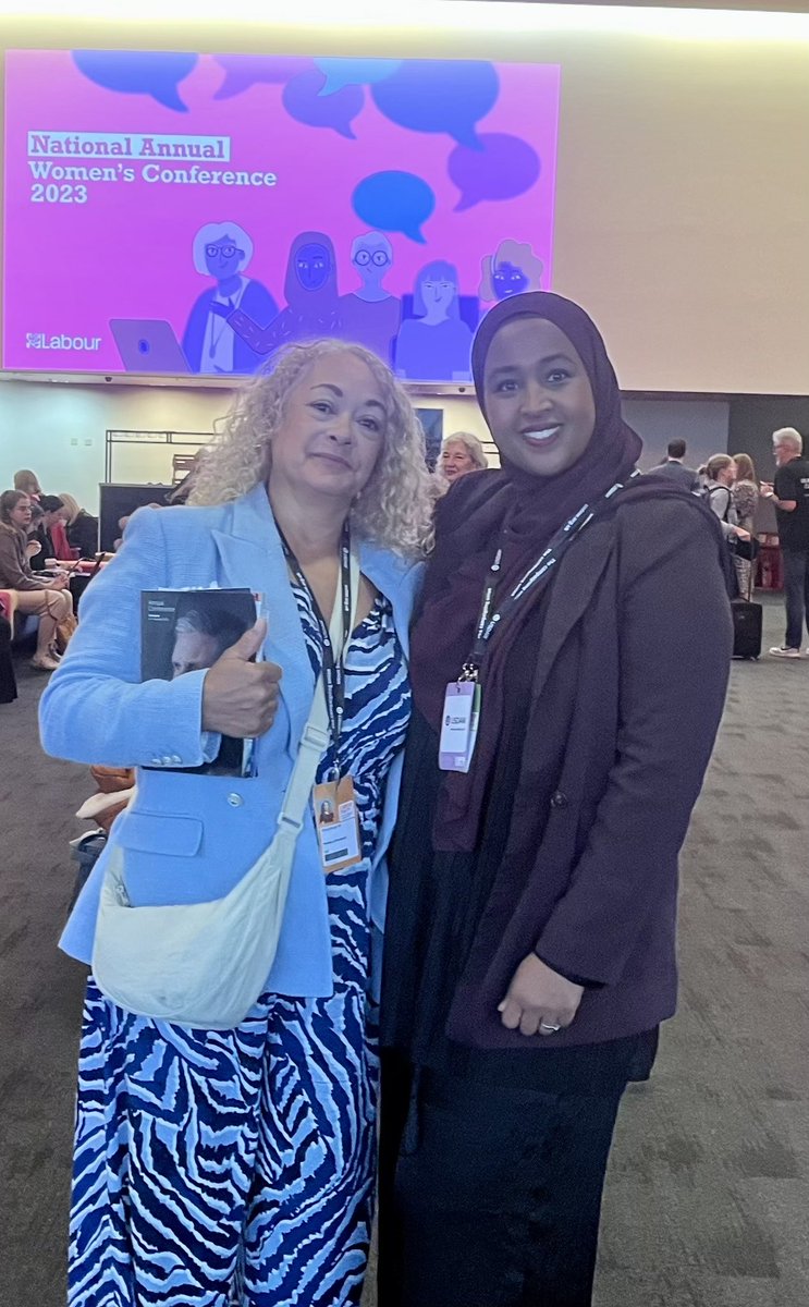 With @rahima_farah, one of our brilliant Riverside Labour councillors at @UKLabour Women’s Conference this morning