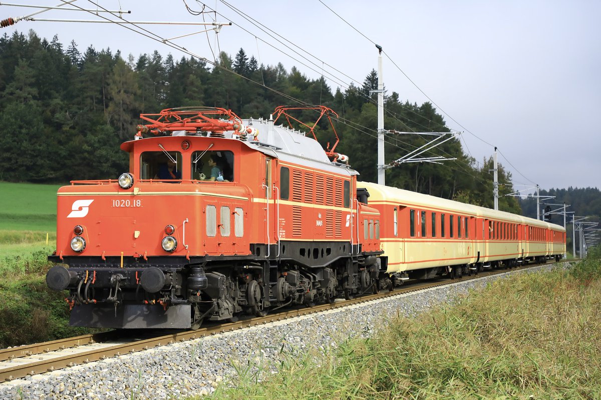 2023/10/07 Rosental線 
Köttmannsdorf Lambichl〜Maria Rain in Kärnten EBFL 1020.18+Schlieren客車4両