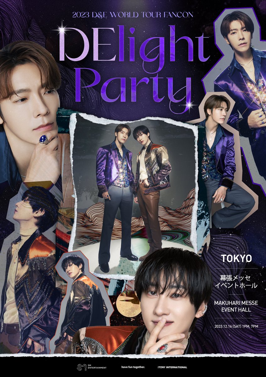 2023 D&amp;E WORLD TOUR FANCON - [DElight Party] IN TOKYO

⏰ 16 Dec 2023, 1PM, 7PM
📍 MAKUHARI MESSE EVENT HALL

#슈퍼주니어DnE #SUPERJUNIORDnE  
#슈퍼주니어 #SUPERJUNIOR
#은혁 #EUNHYUK #동해 #DONGHAE  
#DElight_Party #HAVEFUNTOGETHER