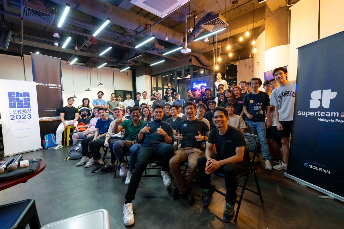 SuperteamMY's tweet photo. Sunway Blockchain Club orientation day! @SunwayBCC

The very first kick off for the Sunway Blockchain Club and we're excited to have supported as a key sponsor alongside @ETHKL1 

Cheers to many more successful and effective events! https://t.co/FnOMBNB6XY