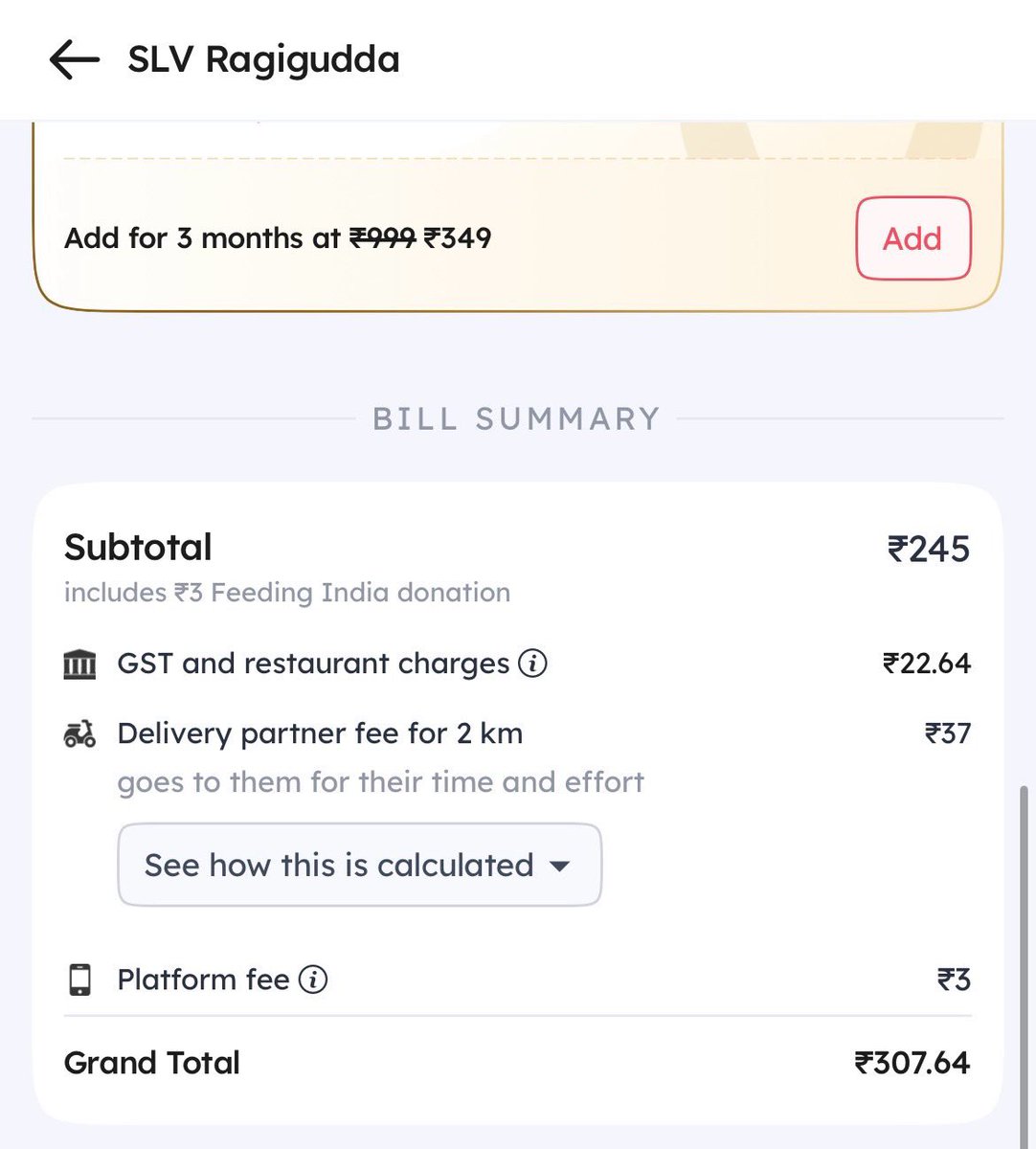 2009NAIK's tweet photo. @zomatoin @zomato @zomatocare 
Dear @zomato when will you STOP looting us like this ?

       Swiggy bill                             Zomato bill https://t.co/fyl3AoxQDv