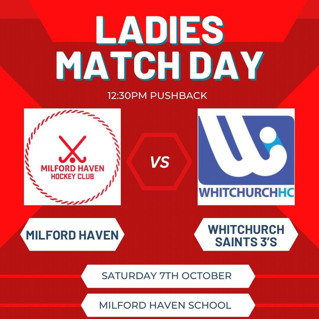 Our Ladies have another home fixture today against @Whitchurch_HC 3s Come along and show your support 👍🏽