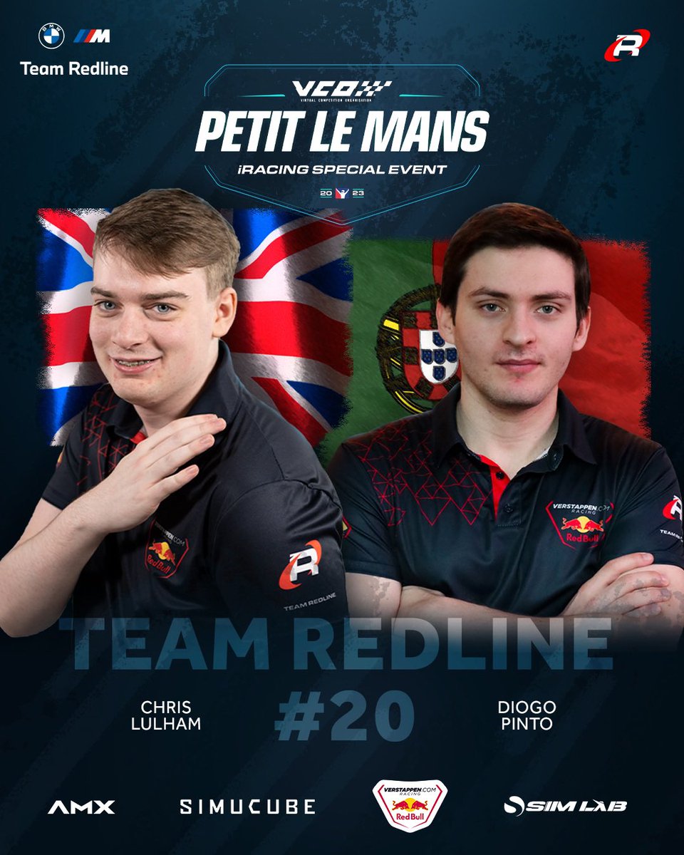 Team Redline (@teamredlinesim) on Twitter photo One last outing for our #BMWmhybridv8 in an iRacing special event this year, let's go boys! πͺ
14:15 CEST πΊ twitch.tv/teamredline
<a href="/BMWMotorsport/">BMW M Motorsport</a> <a href="/VerstappenCOM/">Max Verstappen</a> <a href="/redbull/">Red Bull</a> One last outing for our #BMWmhybridv8 in an iRacing special event this year, let's go boys! πͺ
14:15 CEST πΊ twitch.tv/teamredline
<a href="/BMWMotorsport/">BMW M Motorsport</a> <a href="/VerstappenCOM/">Max Verstappen</a> <a href="/redbull/">Red Bull</a>