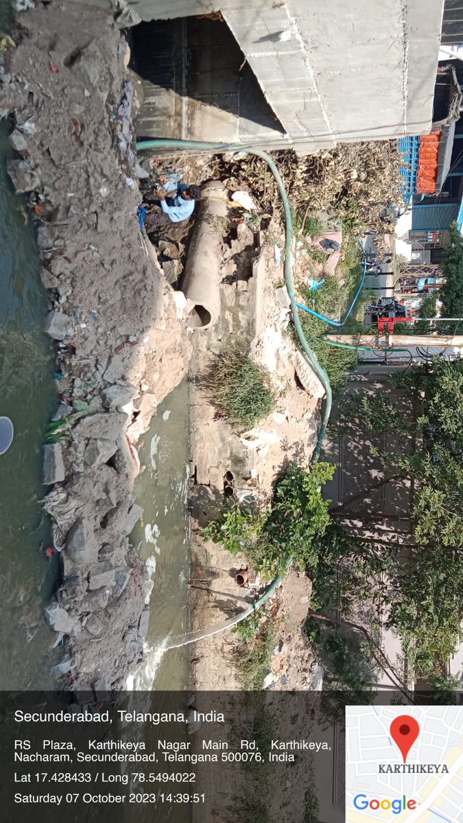 AEWardNo04's tweet photo. @HarshaV70930473 @GHMCOnline Dear sir/Madam, 
Inconvience caused is regretted, wing walls construction work is going on, will pursue with agency to speed it up. Thank you https://t.co/7kxi8sKFSN