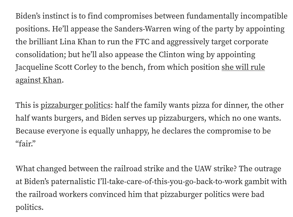 doctorow's tweet photo. Pizzaburger politics are bad politics
https://t.co/ytXkyX4mk4
#MicrosoftActivision #EveryoneIsEquallyUnhappy https://t.co/hIDtrGwHQN