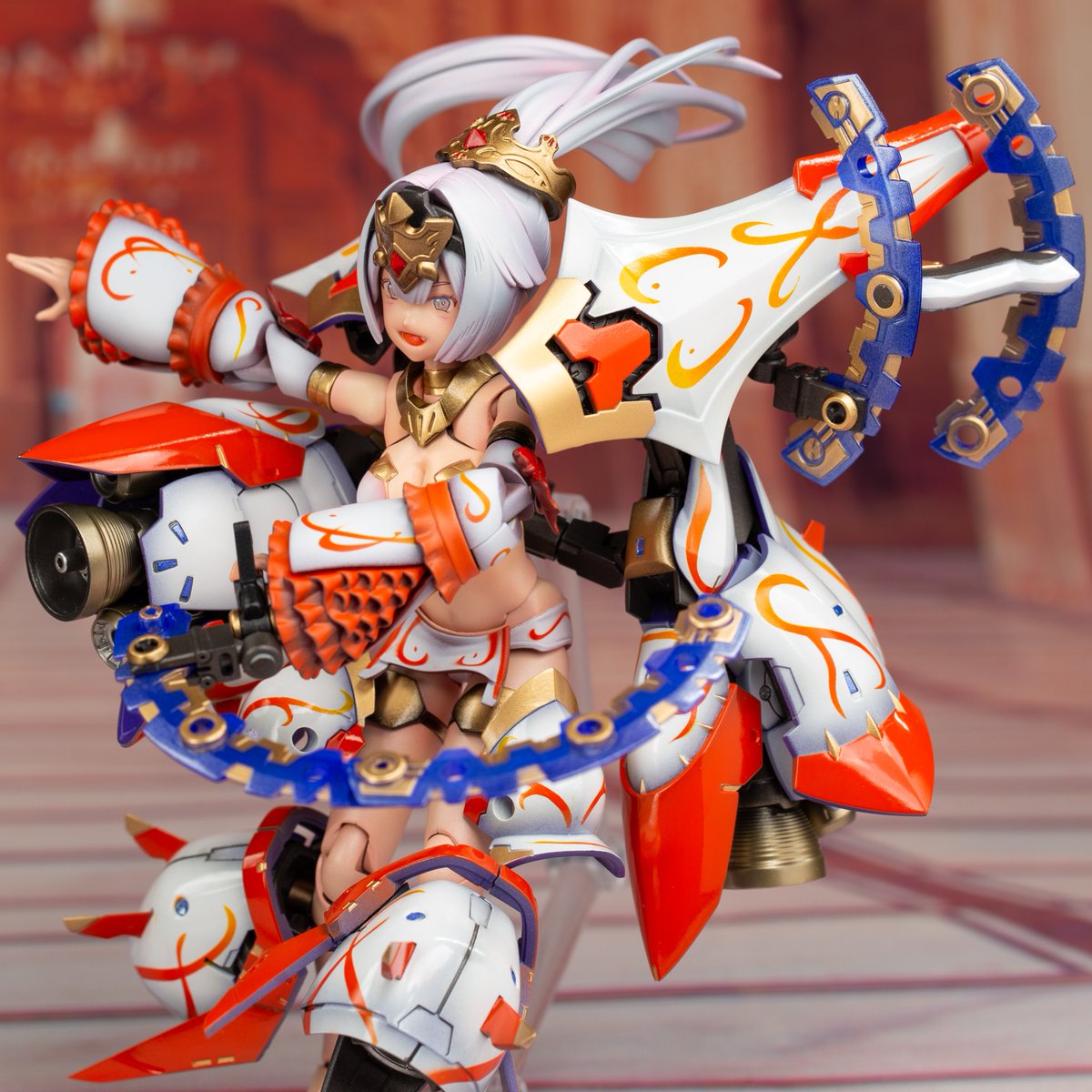 zerokoma002's tweet photo. イオンブースターの推力で舞い、パルスブレードが踊る軌跡を描く
冒険者メガミ、ダンサー完成しました！

剣と魔法の世界にオーパーツ持ってくんな
＃メガミデバイス #メガミ_G 　リプライに続き貼ります↓！ https://t.co/ocVPsccLj5