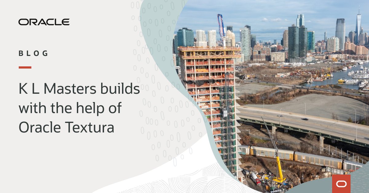RickBell123's tweet photo. From simplified owner billing to building partnerships with subcontractors, see why construction company K L Masters selected Oracle Textura as its automated payment management system. https://t.co/eRHELTsmw0 #ConstructionManagement #ConstructionTechnology https://t.co/8tZOxb8U0v