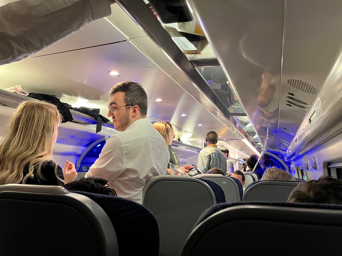 This week the PM cancelled the HS2 from London to Manchester that would reduce overcrowding. Today I’m on a train for Manchester with the driver refusing to depart as “it’s unsafe” due to overcapacity. “The trains going nowhere until passengers leave” he says.