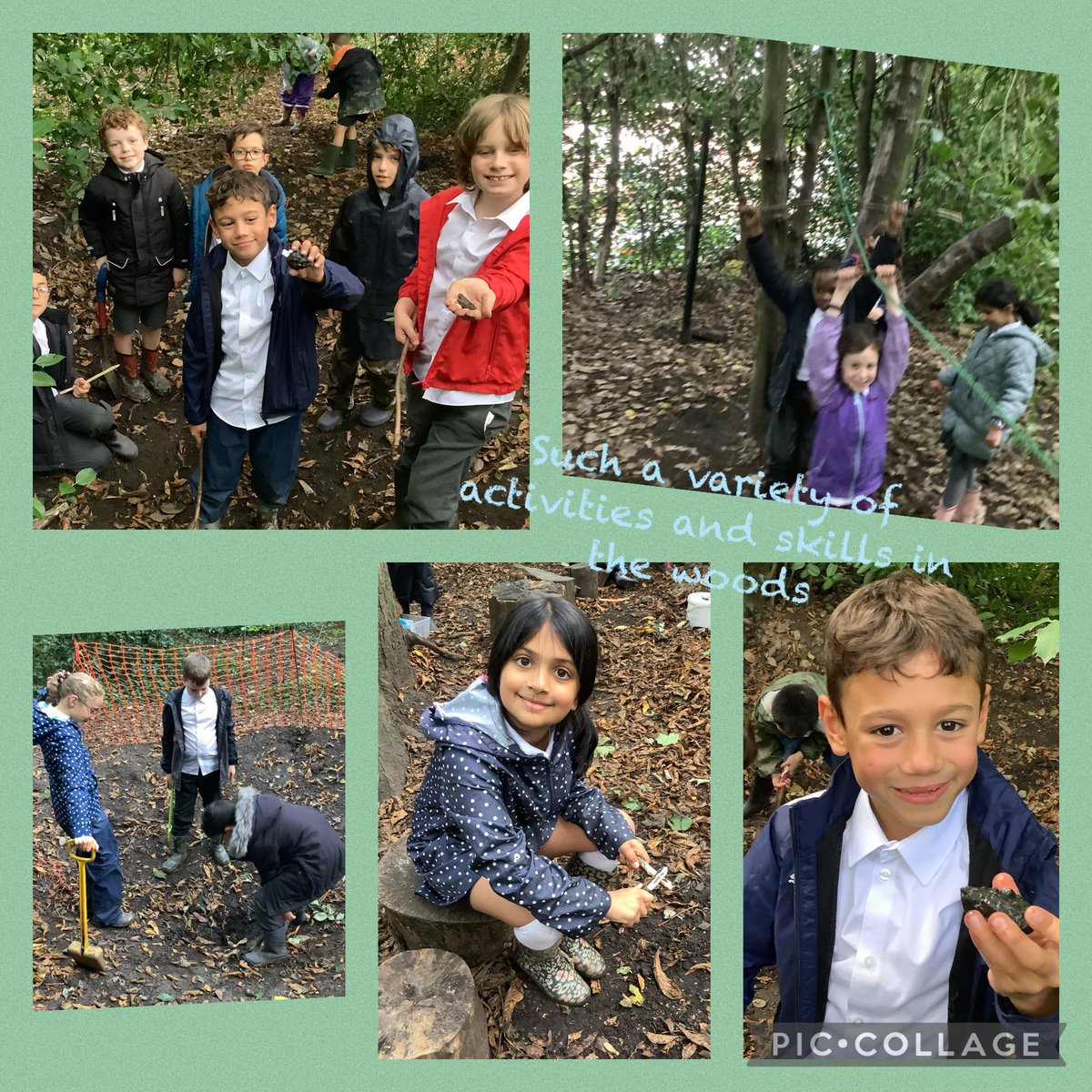 TyntesfieldMB's tweet photo. For the last 2 weeks, our sessions in the woods have involved digging, shelter building, koala catching, bow and arrow making, fire making and of course marshmallow toasting. #TPSoutdoorlearning https://t.co/7CGXzQRqt2