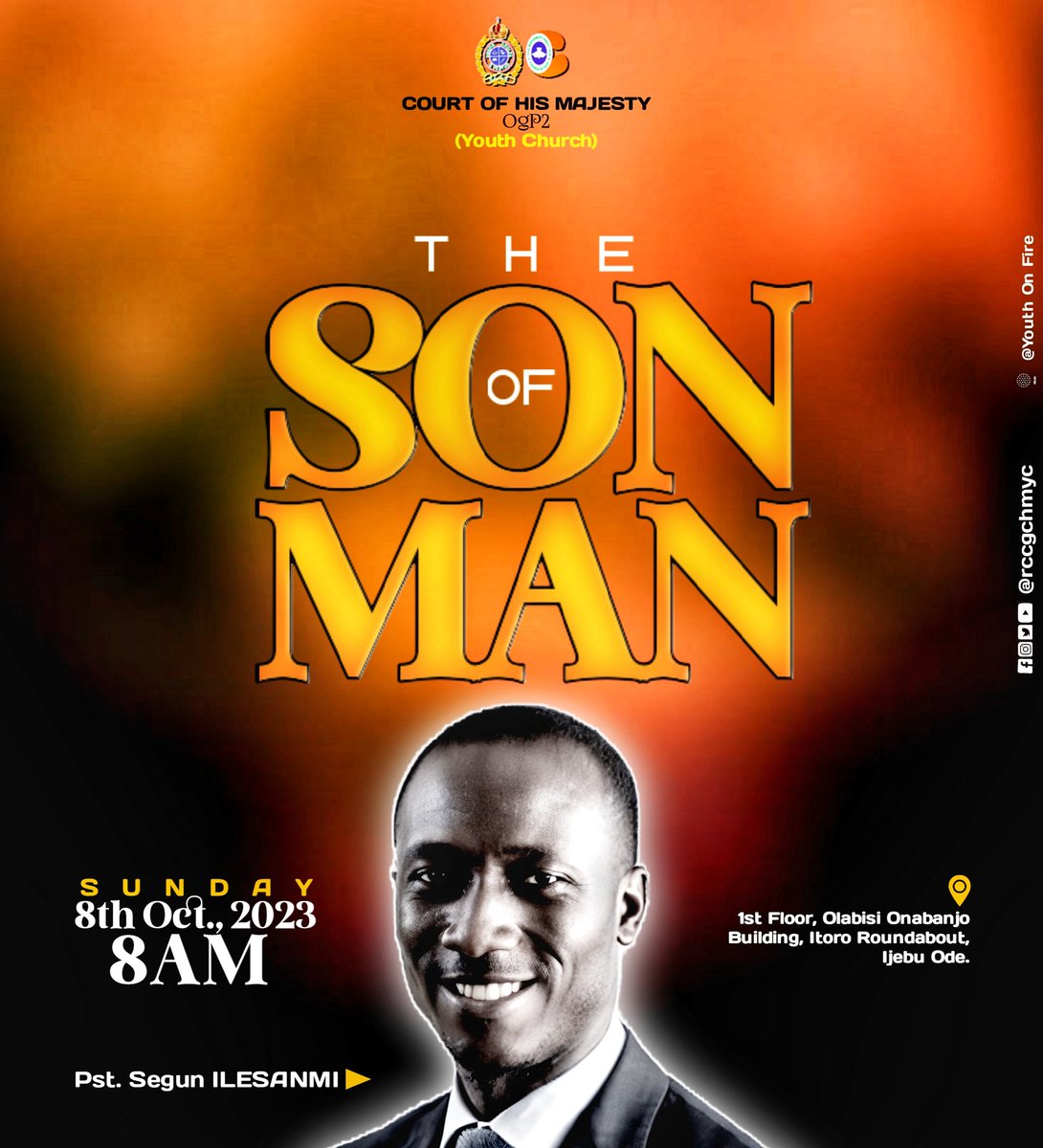 RCCGCHMYC's tweet photo. Psalms 8:4 What is the man that You are mindful of him, and the son of [earthborn] man that You care for him?

The Son of God became the Son of Man so that the sons of men can become the Sons of God 
This is a mystery, that sounds like a foolish saying in the ears of a carnal man https://t.co/TbKR7N5O3s