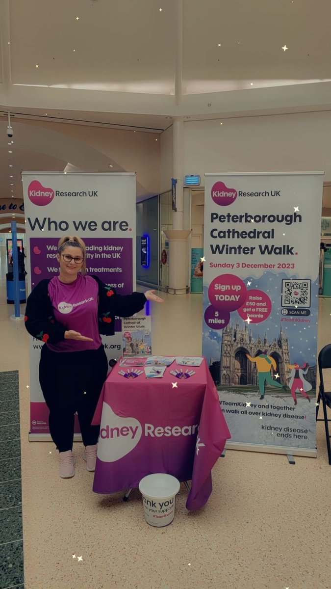 All set up at Serpentine Green ,Peterborough, ready to talk all things kidney 😊💜@Kidney_Research # TeamKidney