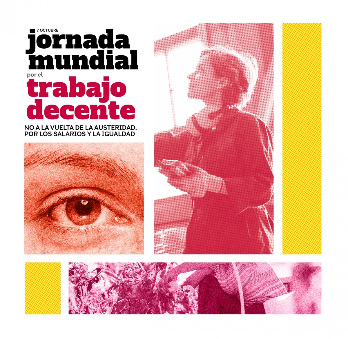 ⚙️Hoy, #7OCT, es la Jornada Mundial por el Trabajo Decente.

👉Aunque en los últimos años hemos dado pasos, aún queda un enorme camino.

📢Acabar con el paro, la precariedad y las brechas de género. Garantizar el futuro para la juventud y terminar con los accidentes laborales.