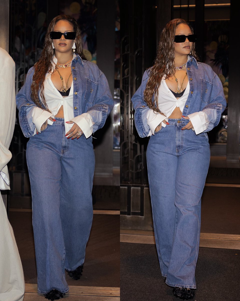 gabgonebad's tweet photo. rihanna in nyc last night. https://t.co/oGfSQ9oRDu