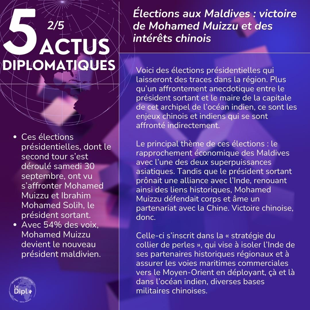 LeDiplo_fr's tweet photo. 📰 Le Diplo vous présente les cinq actus diplomatiques de la semaine rédigées par Kévin Hamelet !
💡 Restez informés des dernières actualités grâce à nos analyses qui vous permettront de mieux comprendre les relations internationales et les enjeux mondiaux. https://t.co/Y5eGInyDa9