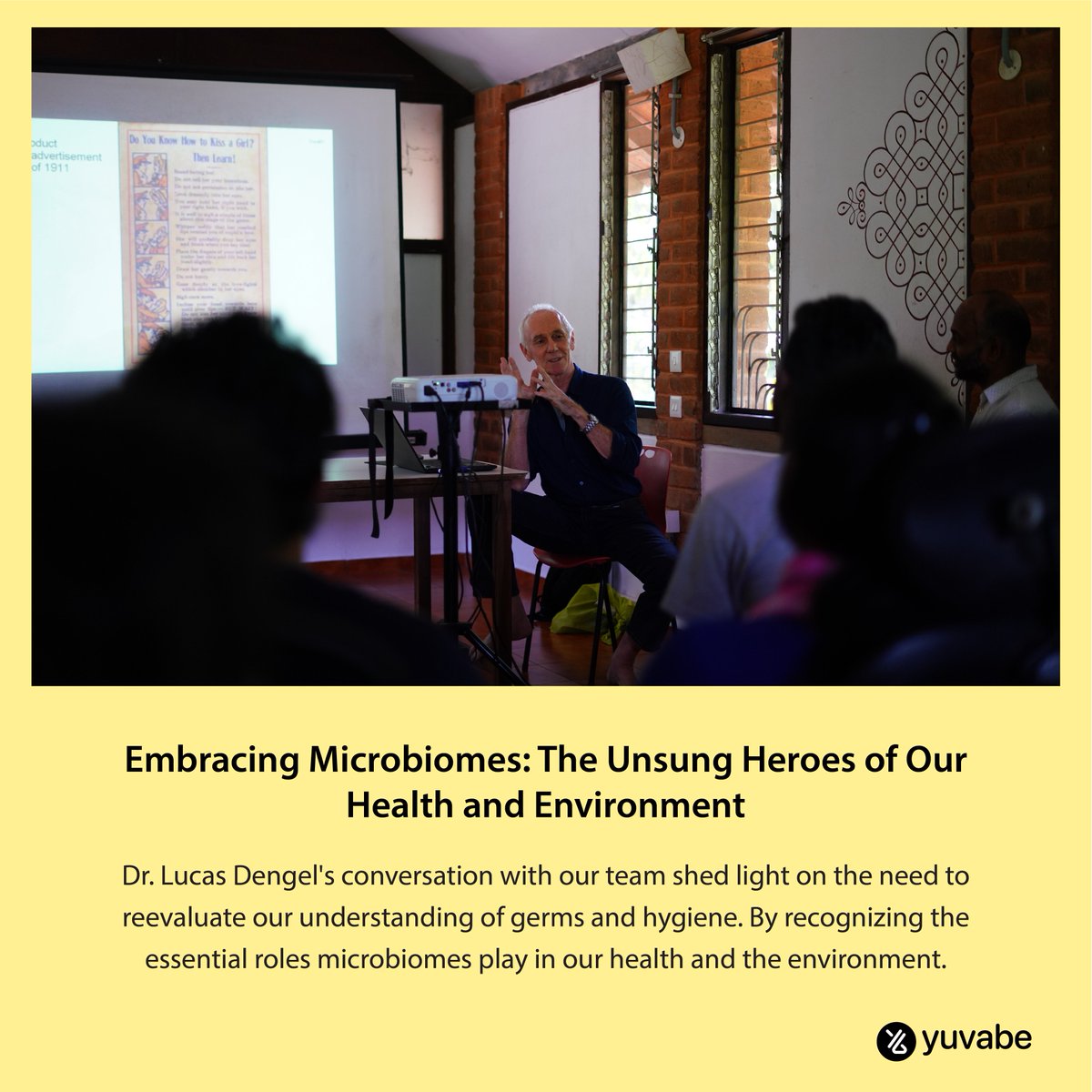 Dive into the microbiome revolution and the incredible world of #microbes and their vital role in #health and the #environment. Click the link yuvabe.com/post/embracing… to read the blog and get a fresh perspective on #hygiene and well-being.
#yuvabe #auroville #workserveevolve #WSE