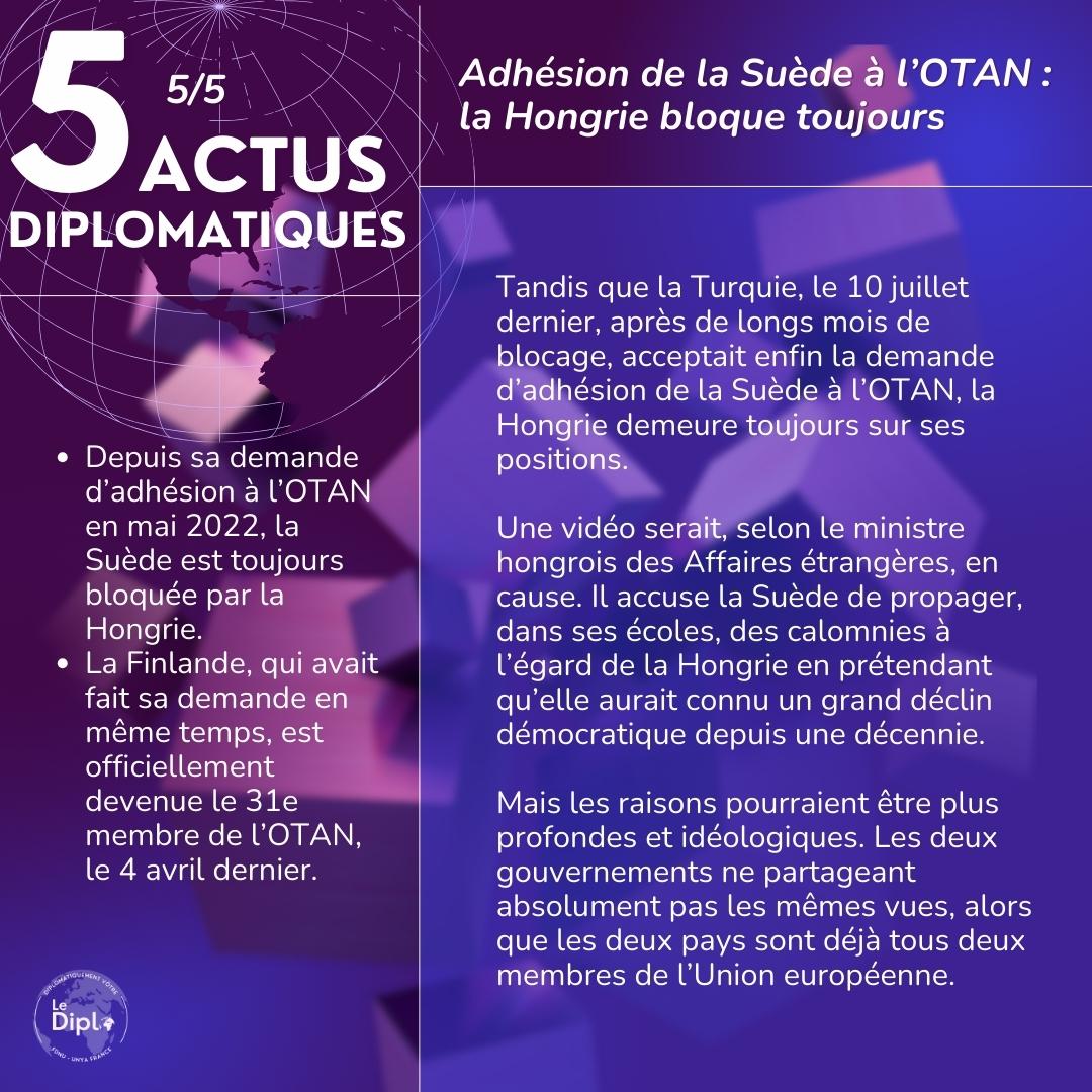 LeDiplo_fr's tweet photo. 📰Voici la suite des cinq actus diplomatiques de la semaine rédigées par Kévin Hamelet !
📲 Abonnez-vous au Diplo pour élargir vos horizons et enrichir vos connaissances !
#DiplomatiquementVotre #RelationsInternationales #DiplomatieMondiale #UNYA https://t.co/bVlCdxoKoC