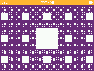 nsi_xyz's tweet image. La tortue et les fractales. 3e éd, 2023
Quelques algorithmes récursifs  sont étudiés en classe de terminale, en spécialité #NSI
En #python3 sur une calculatrice graphique cela peut donner ceci :🧶 1/6