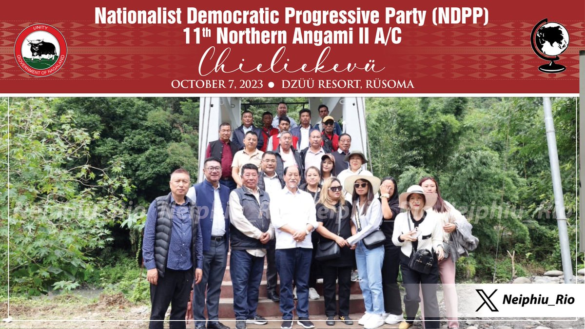 Neiphiu_Rio's tweet image. #ConstituencyUpdate

Attended picnic of @NDPPofficial 11 Northern Angami II A/C. Pleased to connect with the constituents in a relaxed setting which stimulates free flow of ideas, strengthens bonds and reinforces camaraderie. I appreciate the efforts of everyone involved.