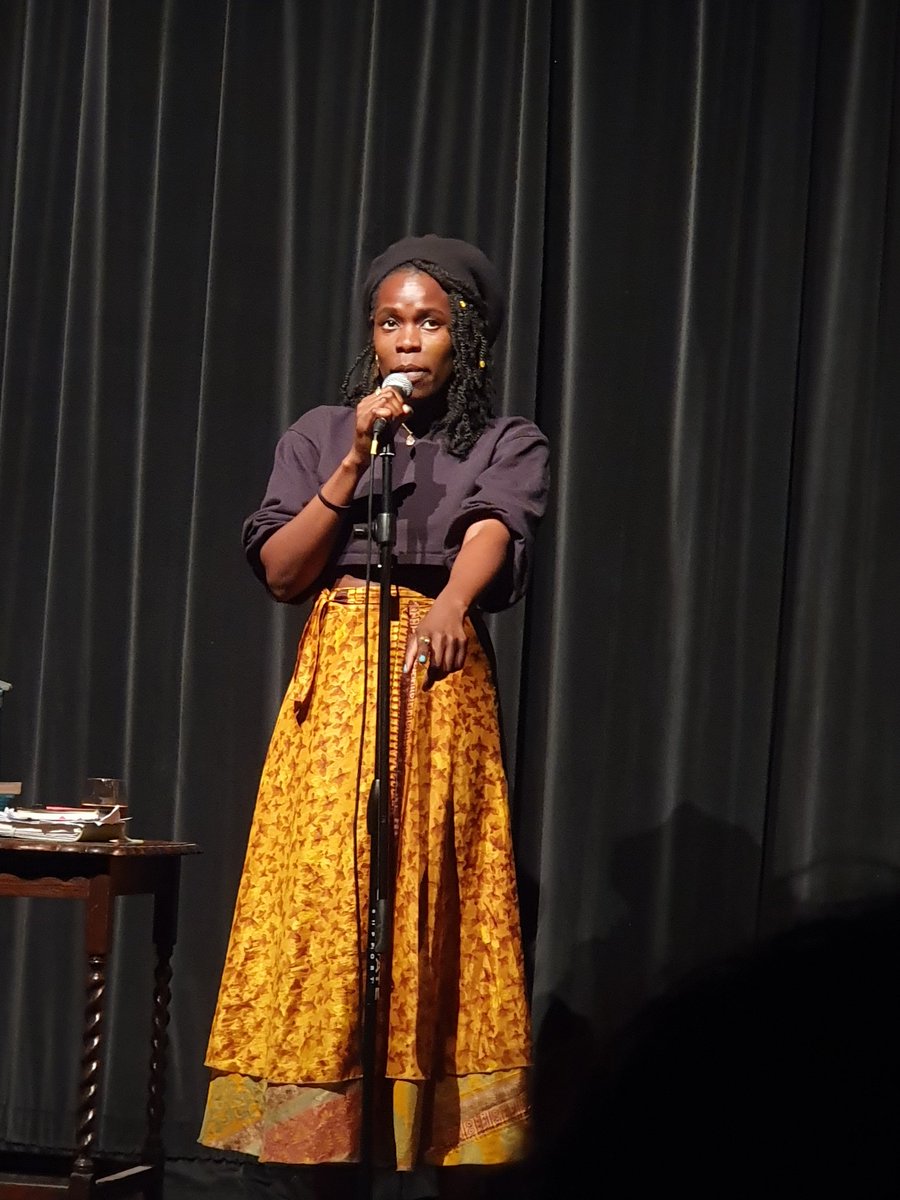 Listen you! The amazing @Vanessa_Kisuule in Falmouth part of FIAfest23 organised by @im_possibleUK Fantastic to see a big audience filling the seats and totally engaged. Boy she could entertain.