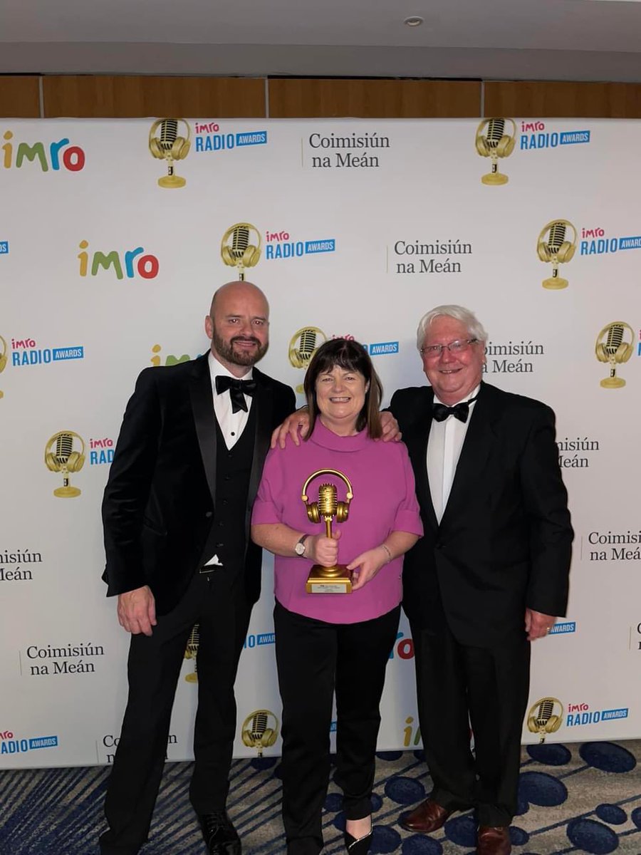 We are delighted …..
The #ninetilnoonshow with @GregHughes2 
have won gold at this year’s 2023 IMRO Awards, for best Local/Regional news programme 
#IMRO23 #voiceofdonegal #highlandradio