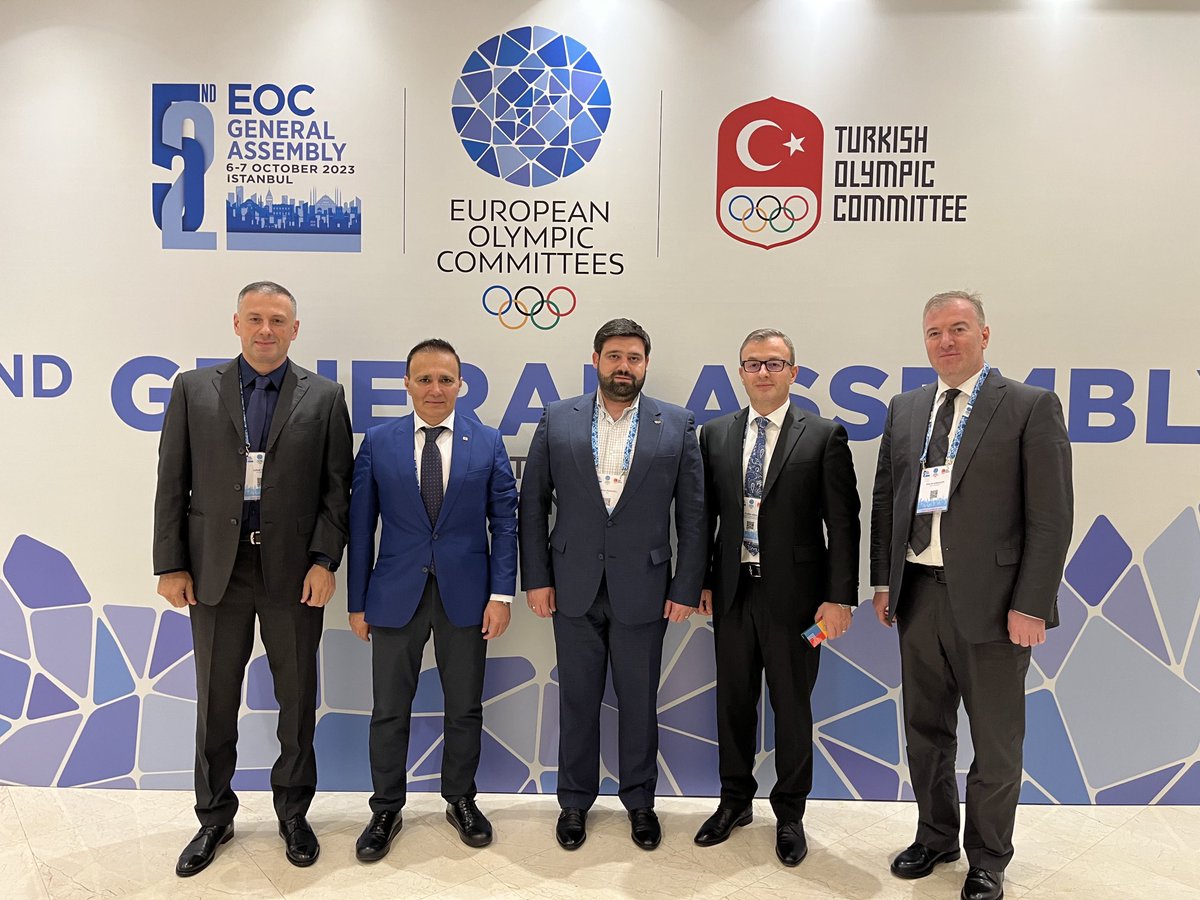 The EYOF Bakuriani 2025 Organising Committee successfully presented its Annual Progress Report at the 52nd General Assembly of the European Olympic Committees (Istanbul, 6-7 October 2023).

#EYOF #readytoshine #EOC #inspiringsportineurope 

⁦@The_EOC⁩