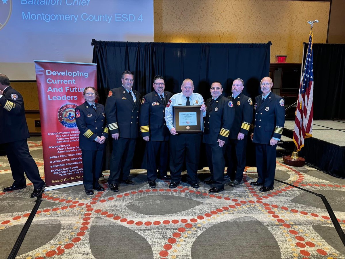 needhamfiretx's tweet photo. Please help us in congratulating Battalion Chiefs Acel Nichols, Richard Sanguedolce, and William Thomas(not pictured) on their graduation from the (TFCA) two year Certified Fire Executive Program. They are among a select few in the State of Texas that hold the designation of CFE. https://t.co/jaxEJ5ZRbL